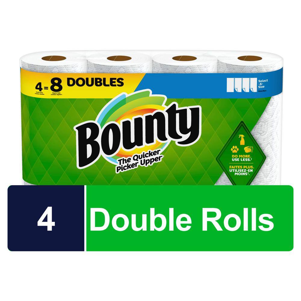 Bounty Select-A-Size White Paper Towel Roll (4 Double Rolls) 003077205701