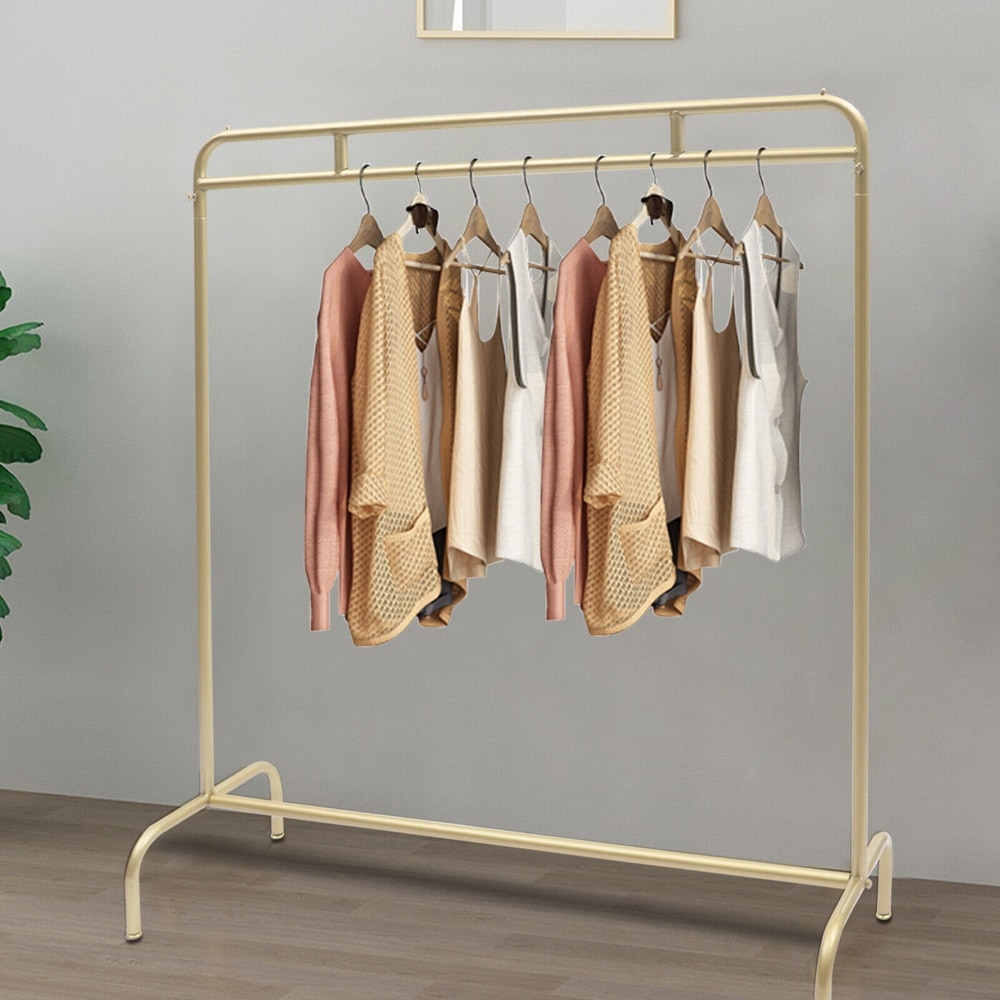 Metal Garment Rack Clothes Store Display Stand   47.2x15.7x53.1 inch