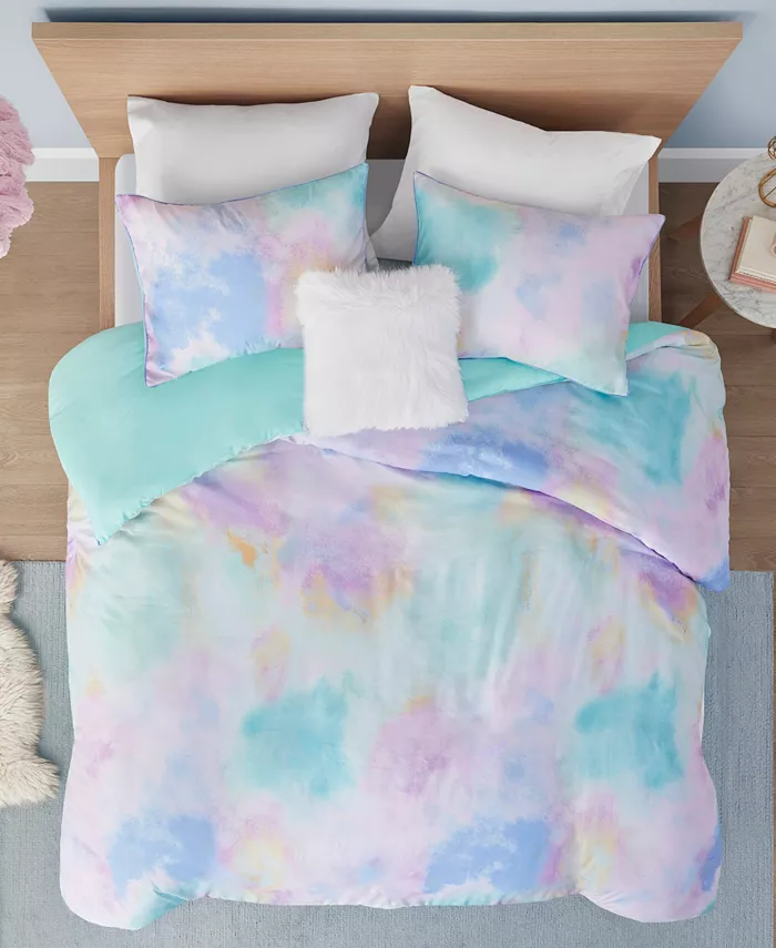 Intelligent Design Cassiopeia Watercolor Tie Dye 3-Pc. Duvet Cover Set， Twin Twin XL