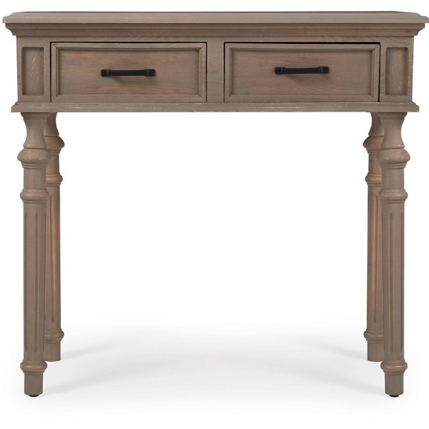 Cassatt 2 Drawer Console Table Gray Finch