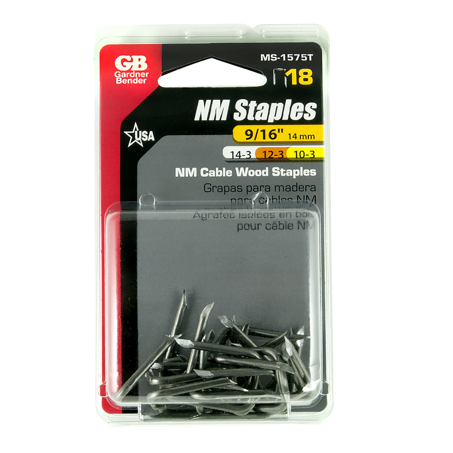 Gardner Bender Steel Staples 18 pk