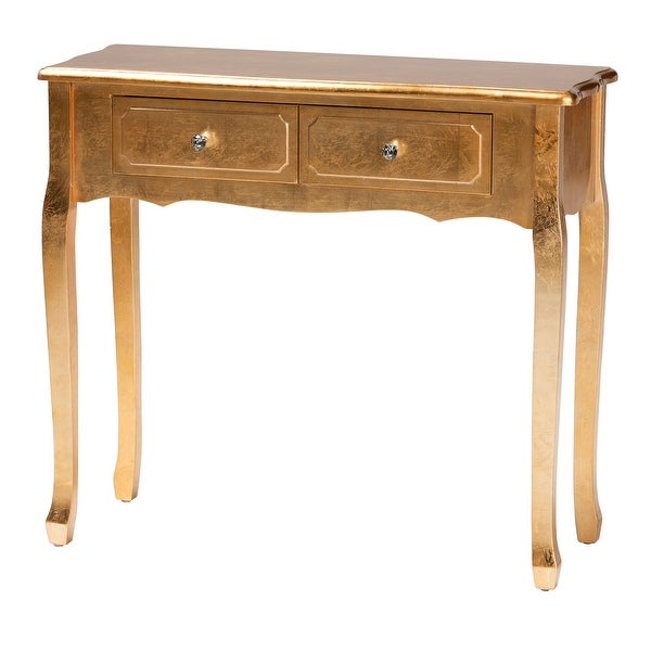 Newton Classic and Traditional 2-Drawer Wood Console Table