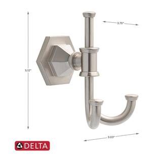 Delta Grandover Towel Hook in SpotShield Brushed Nickel GDR35-BN