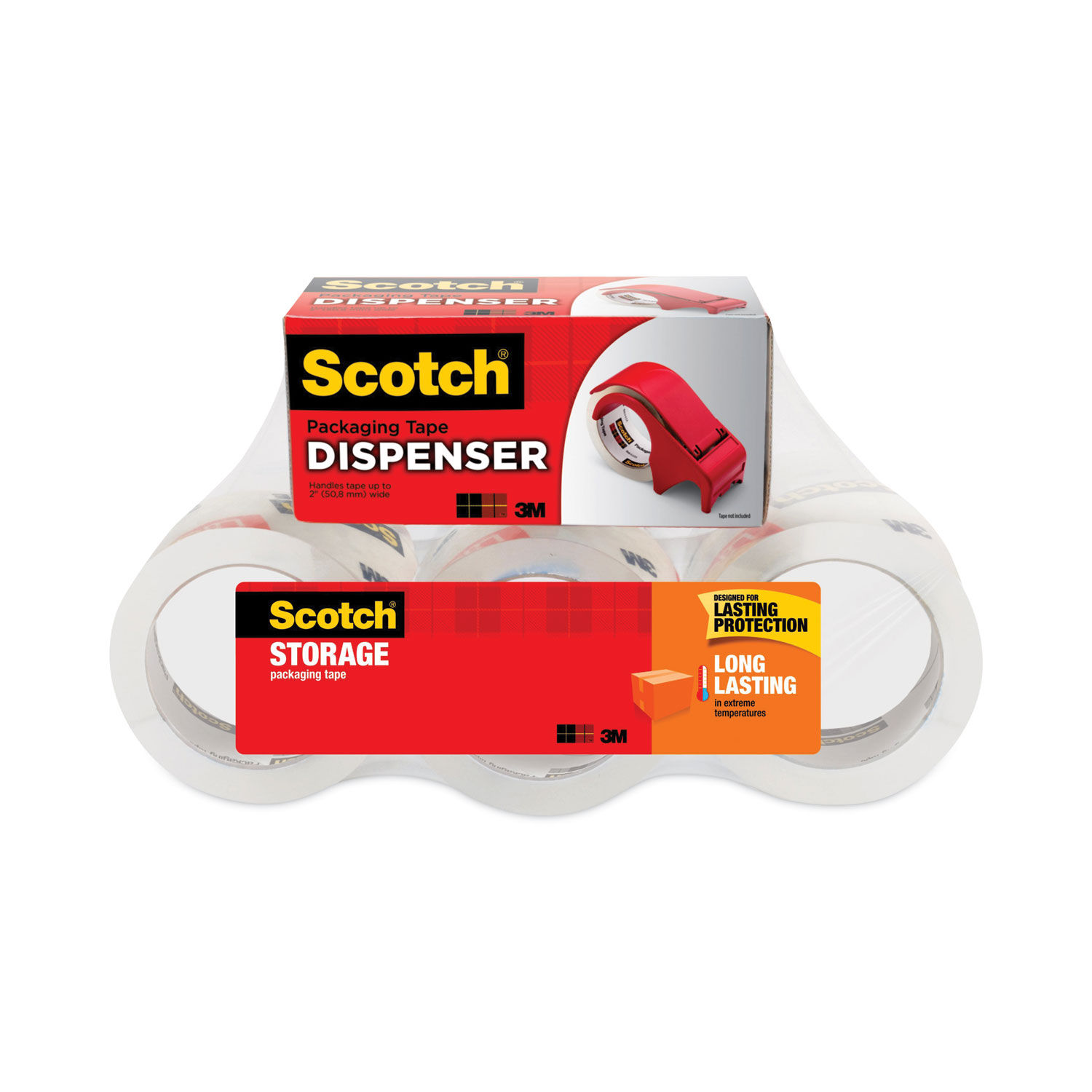 Storage Tape with DP300 Dispenser by Scotchandreg; MMM36506DP3