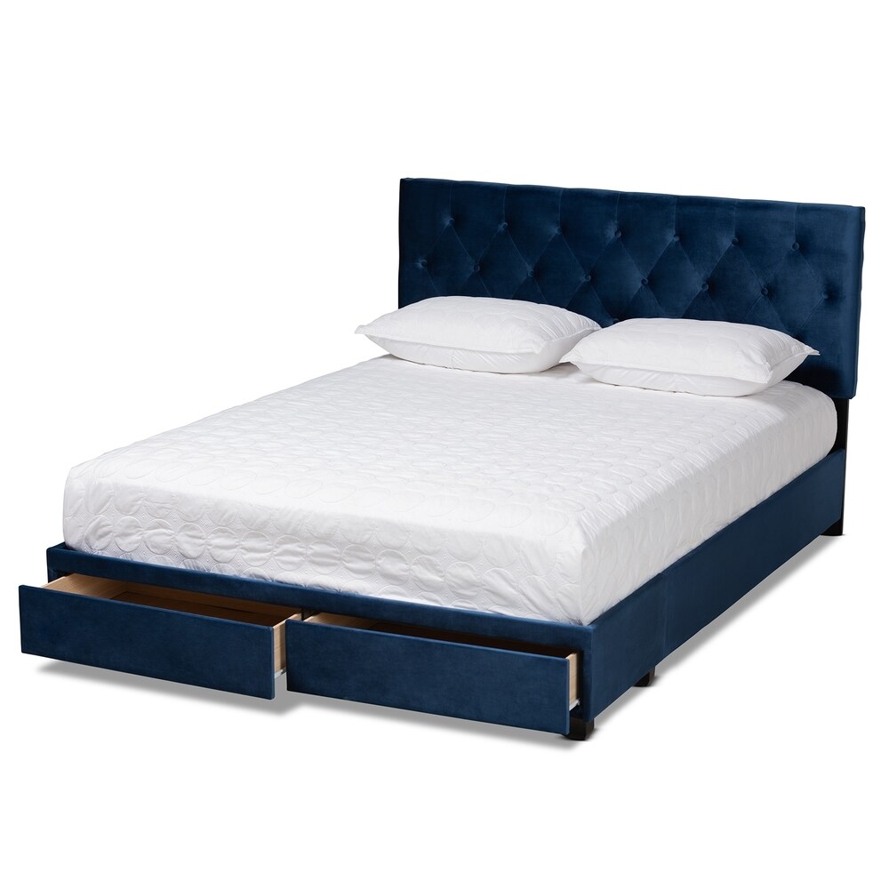 Caronia Modern and Contemporary Upholstered Platform Storage Bed