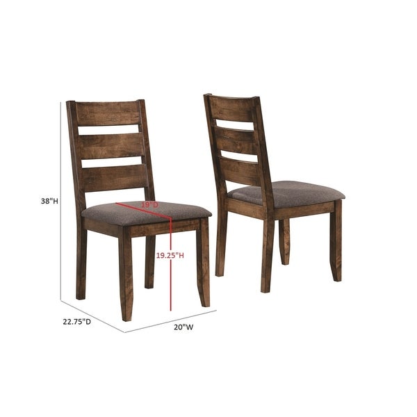 Coaster Furniture Alston Knotty Nutmeg Ladder Back Dining Chairs (Set of 2)