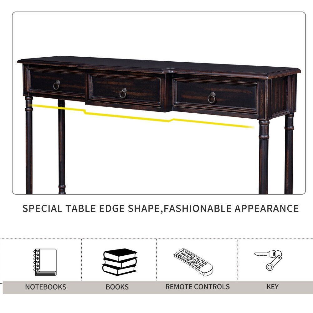 Console Table Sofa Table with Drawers   51.57\