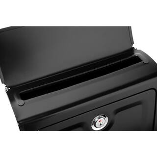 Architectural Mailboxes Sienna Black Medium Steel Locking Wall Mount Mailbox 2596B-10