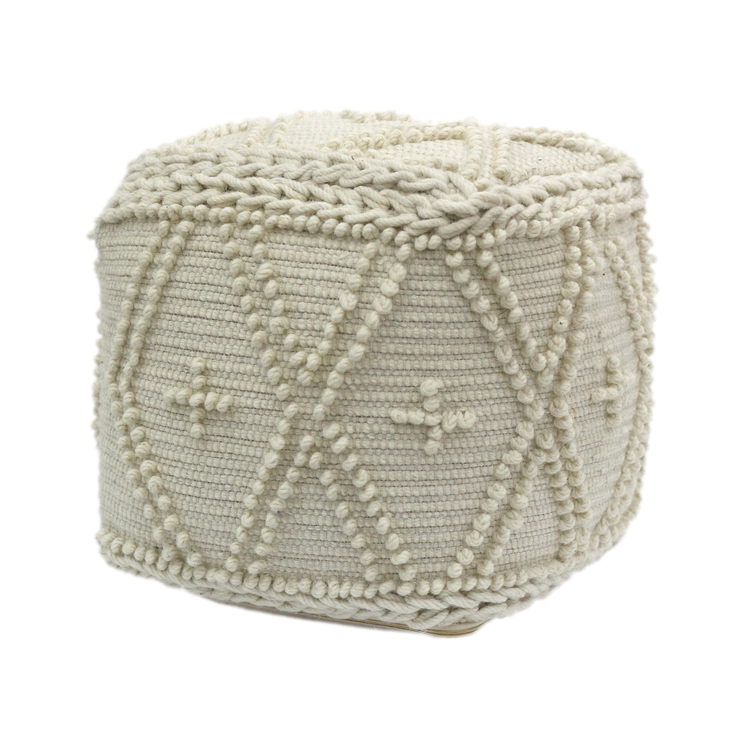 Truda Boho Handcrafted Fabric Pouf