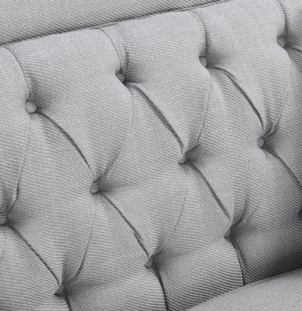 Meredith Sofa  Wickham Gray   Transitional   Sofas   by Lorino Home  Houzz