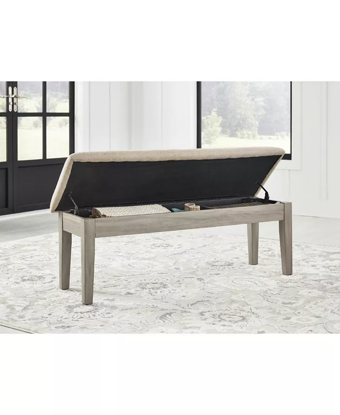 Signature Design By Ashley Parellen Upholsteryolstered Storage Bench