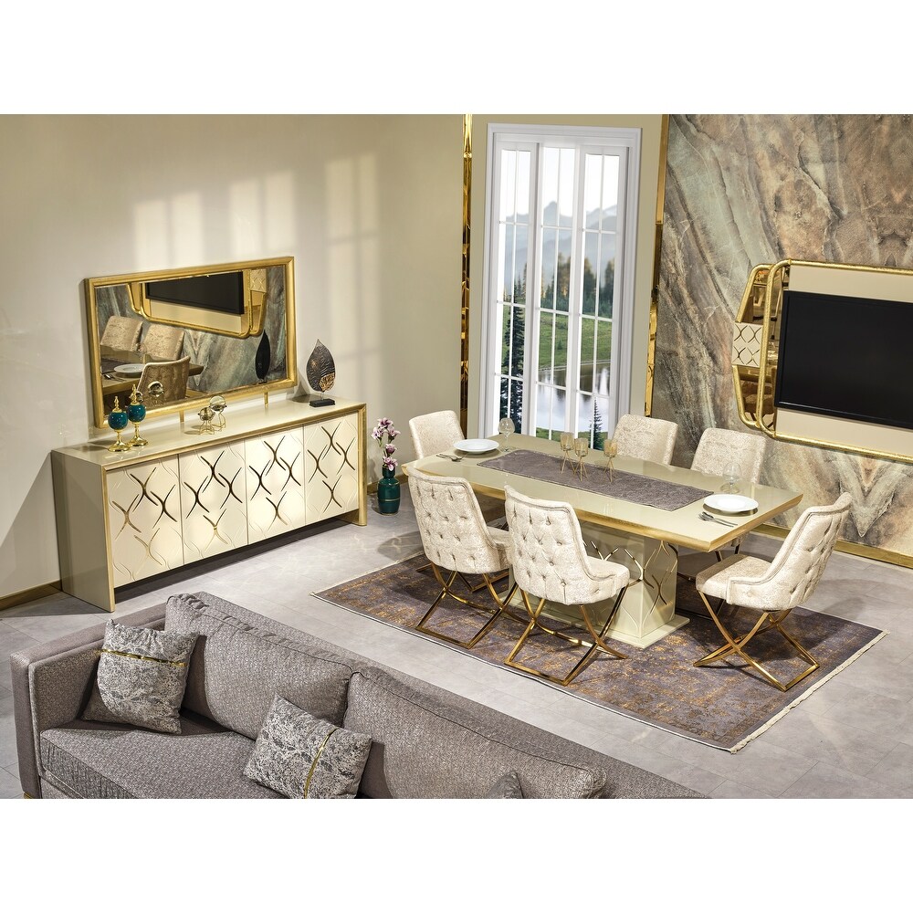 Napoli Modern Buffet With Mirror For Dining Room