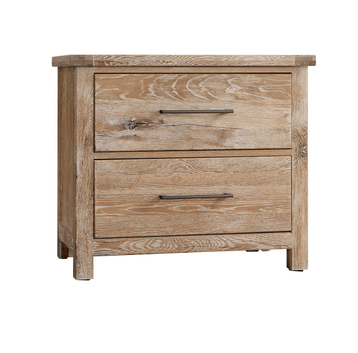 Dovetail Sunbleached 2 Drawer Nightstand