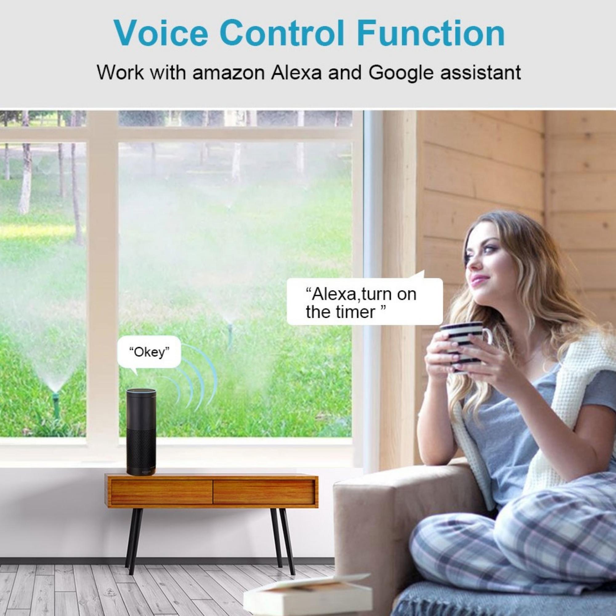 CELECTIGO Wireless Smart Sprinkler Water Timer， Wi-fi Irrigation System Waterproof With Voice Control Alexa and Google assistant via Hub For Garden and Yard