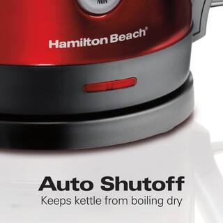 Hamilton Beach 7-Cup Red Stainless Steel Electric Kettle 40885