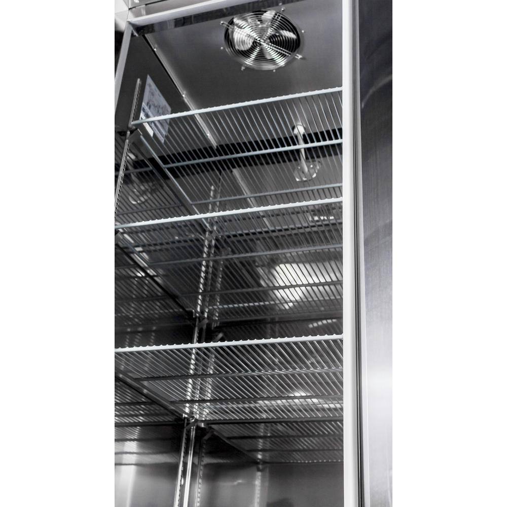 SABA 29 in. W 23 cu. ft. One Door Commercial Reach In Upright Refrigerator in Stainless Steel S-23R