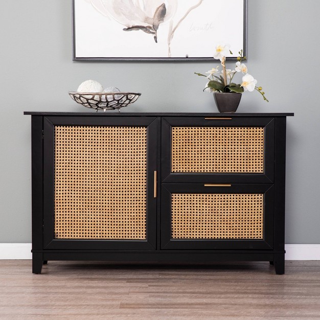 Chekshire Anywhere Storage Cabinet Black natural Holly amp Martin