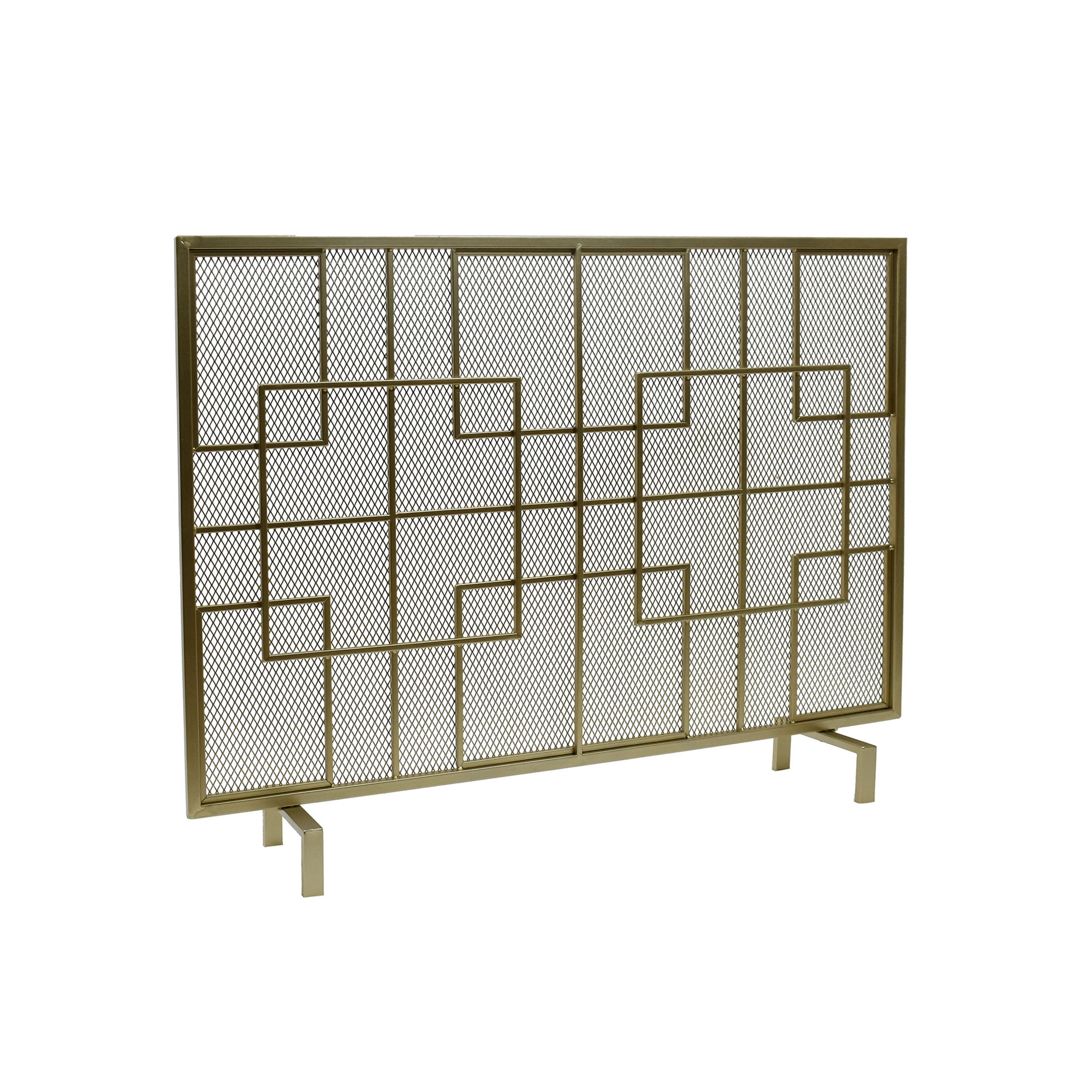 Dorothy Modern Single PanelIron Firescreen