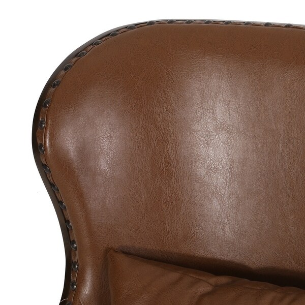 Mantua Upholstered Accent Chair with Nailhead Trim by Christopher Knight Home - 27.00