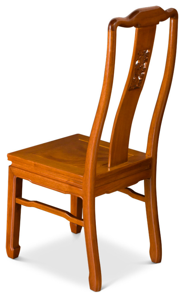 Natural Rosewood Dragon Oriental Chair   Asian   Dining Chairs   by China Furniture and Arts  Houzz