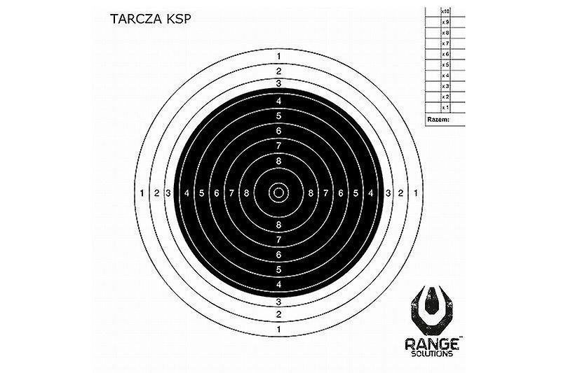 RANGE SOLUTIONS - PAPER TARGETS - 100 PCS - KSP Sport carbine 50m targets