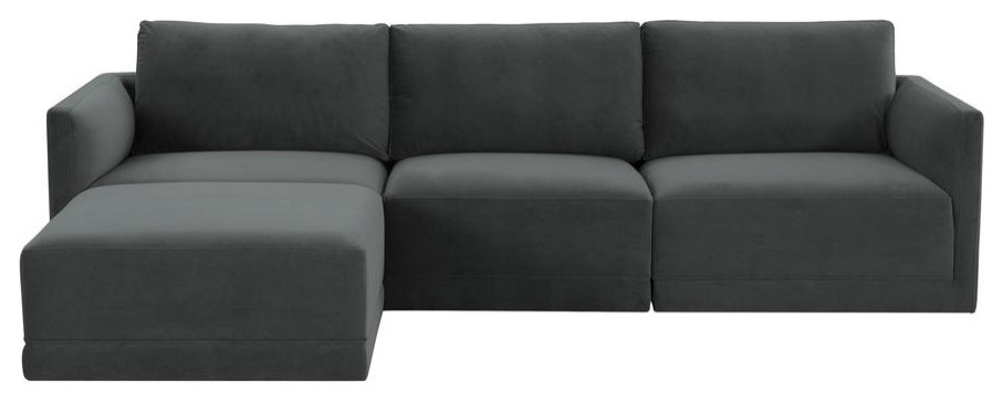 Willow Charcoal Modular Sectional   Contemporary   Sofas   by BisonOffice  Houzz