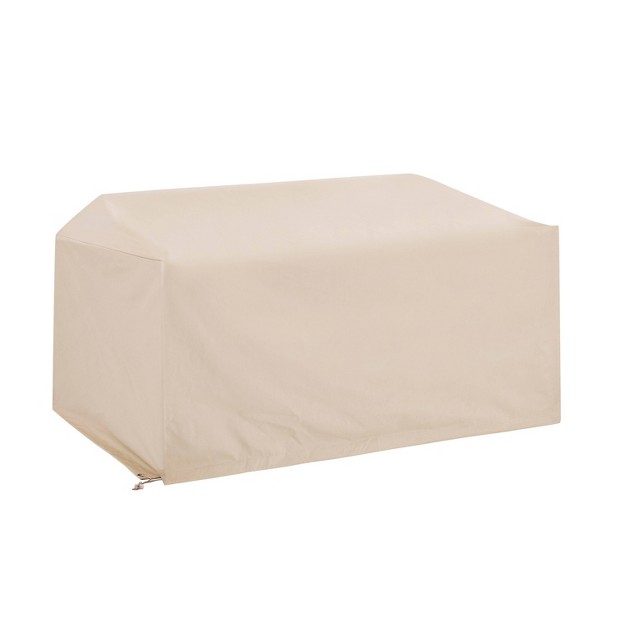 Outdoor Loveseat Furniture Cover Tan Crosley