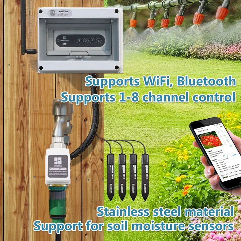 1 valve intelligent watering controller drip irrigation system WiFi mobile timing garden lawn automatic irrigation system