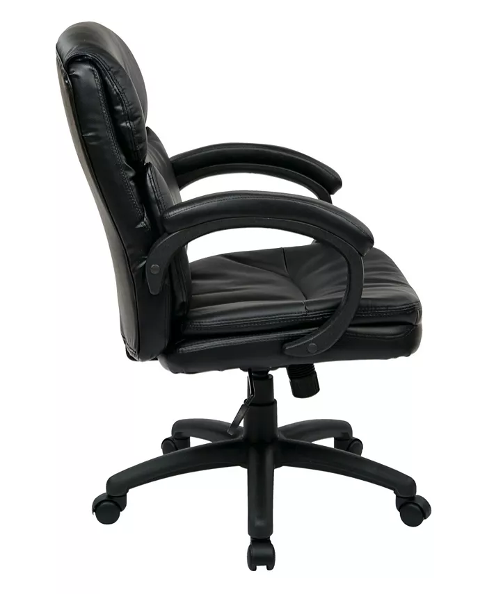 OSP Home Furnishings Bonded Leather Executive Office Chair