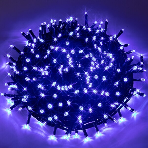 Syncfun 240 LED Cool White Christmas Lights Outdoor，78.4 FT on Reel，Green Wire String Lights