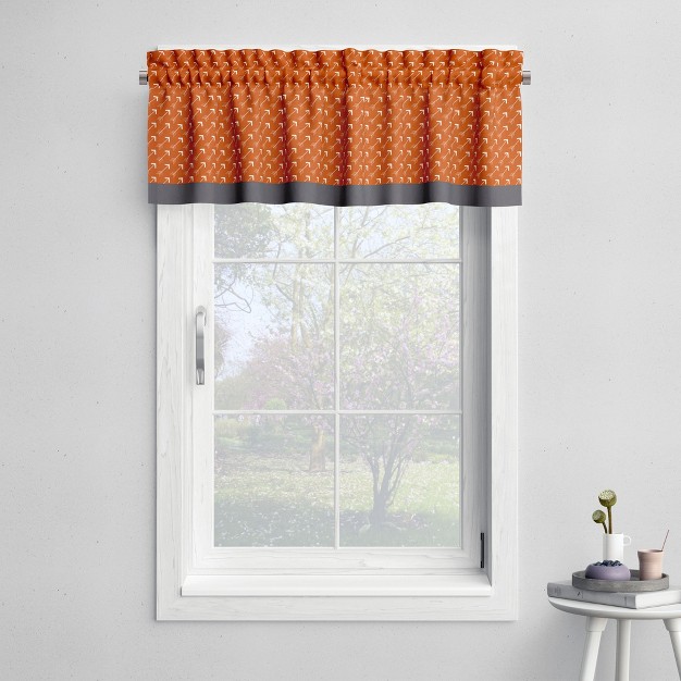 Bacati Arrows Orange grey Window Valance