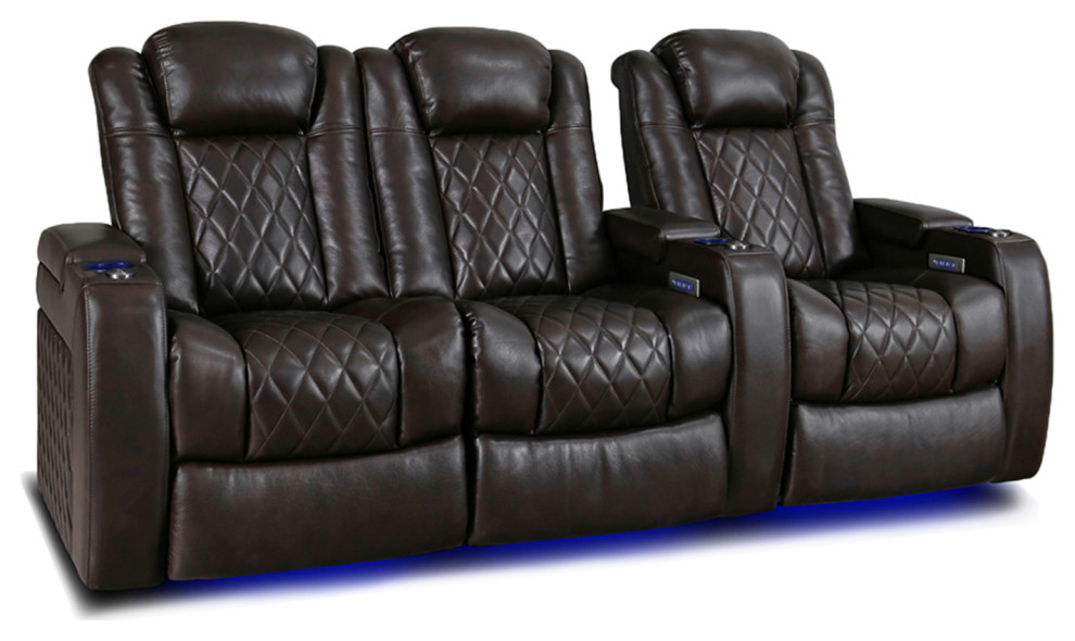 Tuscany Leather Home Theater Seating   Modern   Theater Seating   by E VISION INTL INC.  Houzz