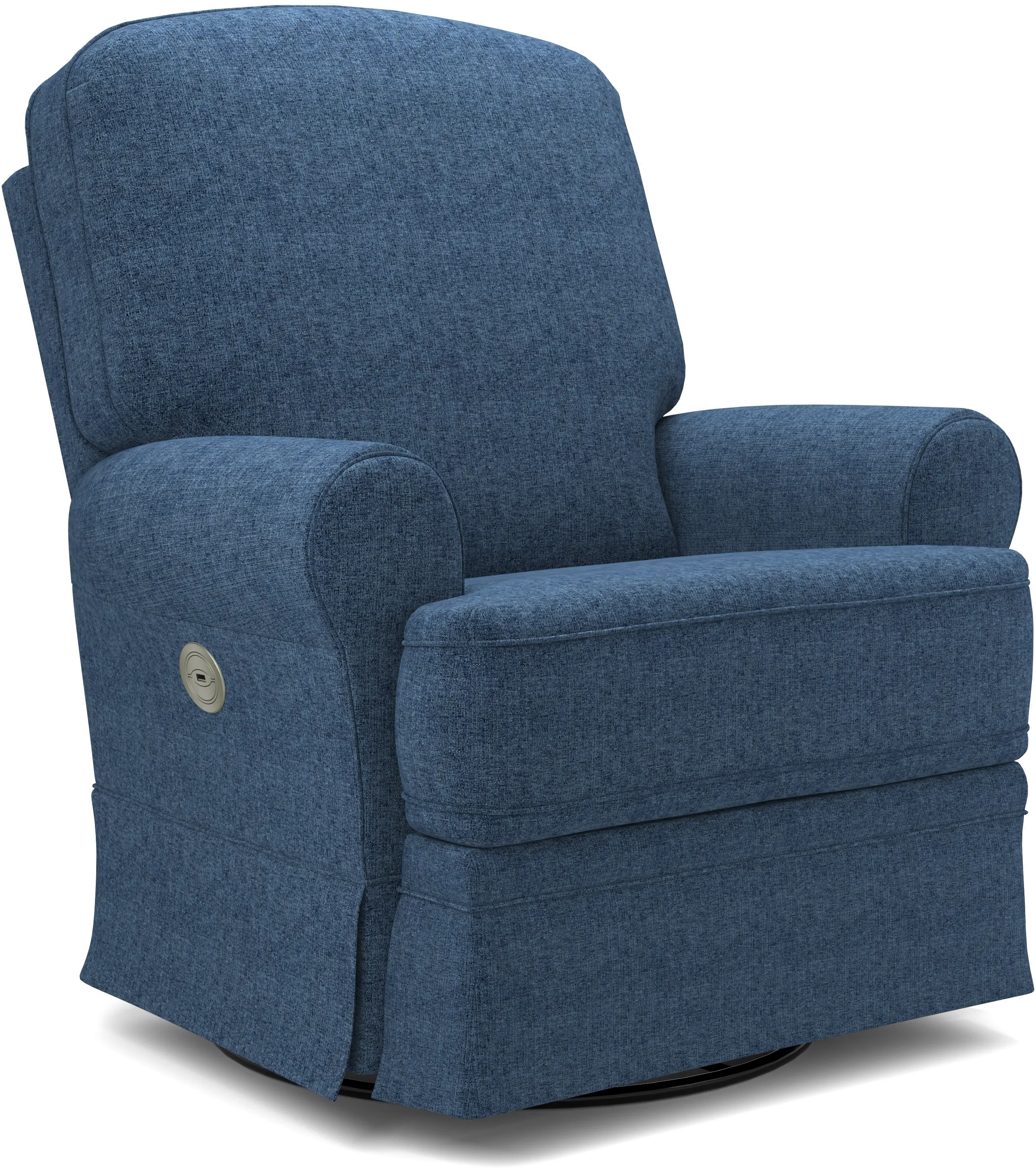 Juliana Blue Power Glider Recliner with Swivel