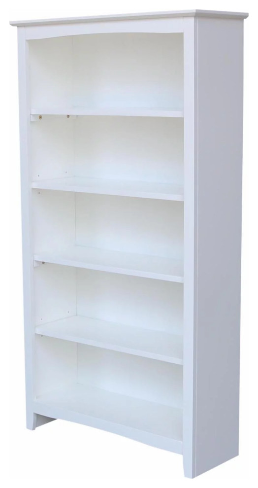 Tall Bookcase  Hardwood Frame With 3 Fixed  amp2 Adjustable Shelves   Transitional   Bookcases   by Decorn  Houzz