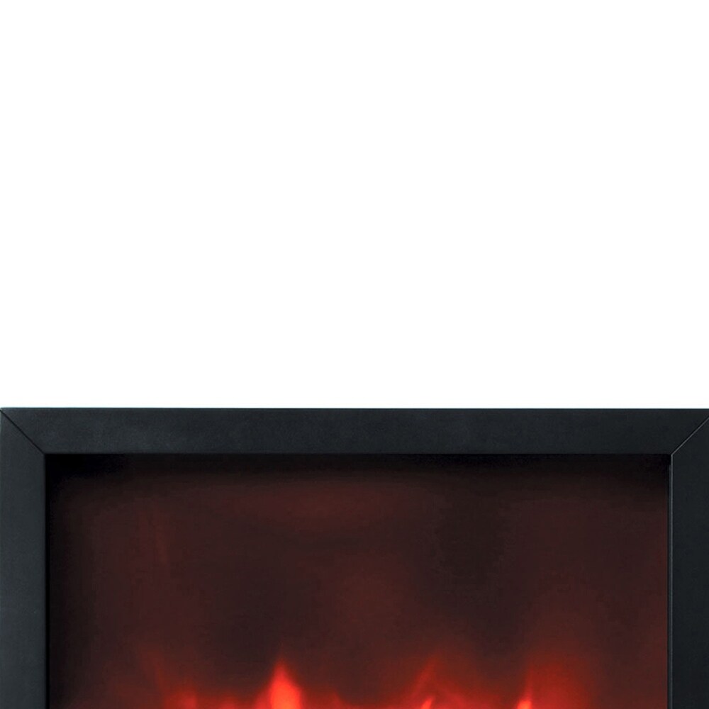 AA Warehousing Blaze Electric Fireplace Insert With 2 speed Heater and Remote
