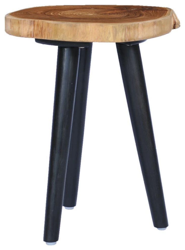 vidaXL Coffee Table End Table Living Room Side Table Solid Teak 15.7 Inch   Midcentury   Coffee Tables   by vidaXL LLC  Houzz