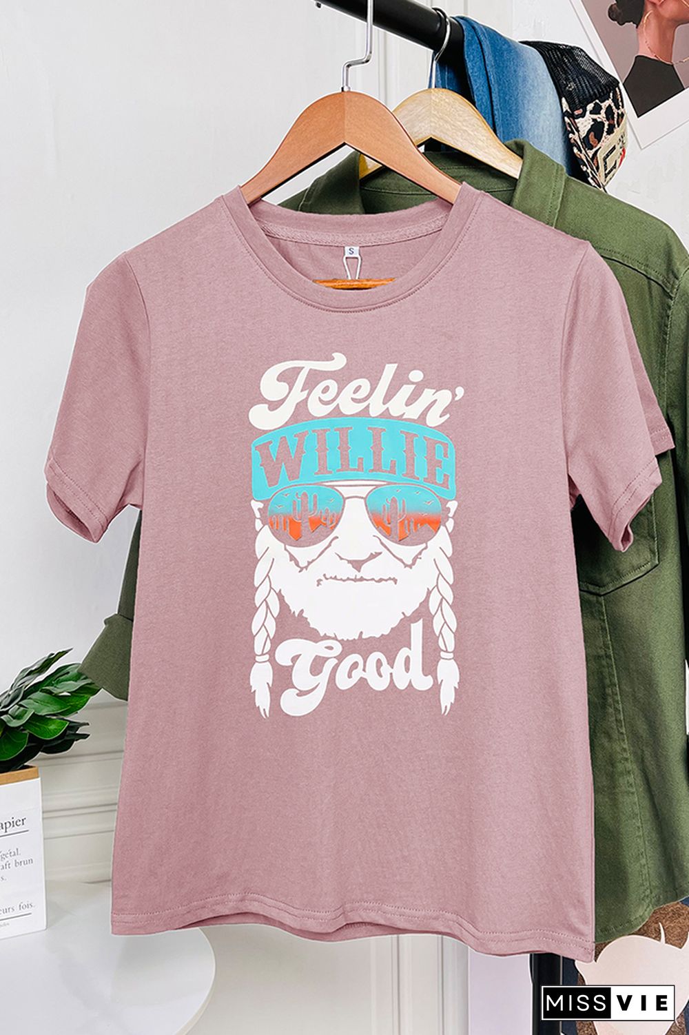 Feelin' Good Short Sleeve Graphic Tee Wholesale