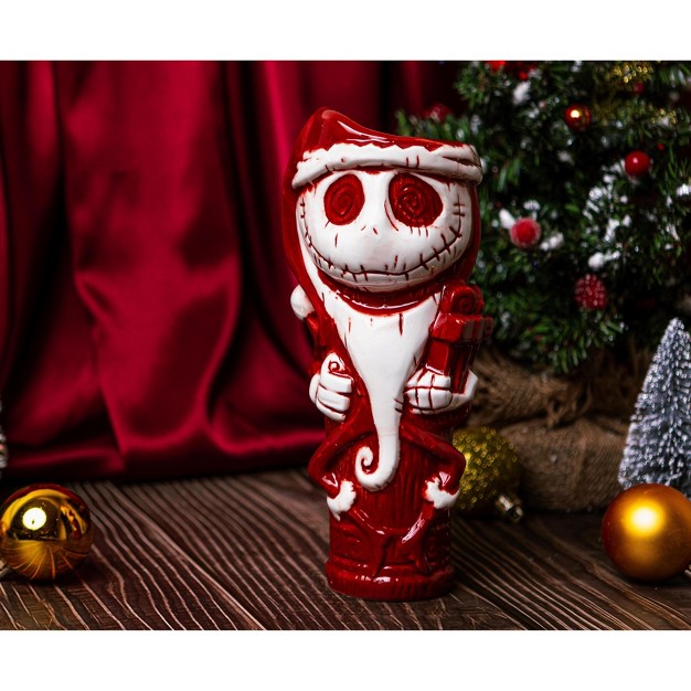 Beeline Creative Geeki Tikis Disney The Nightmare Before Christmas Santa Jack Ceramic Mug