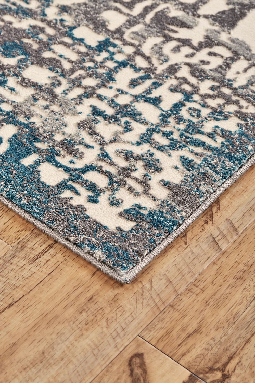 Plaza Gray and Teal Rug by BD Fine