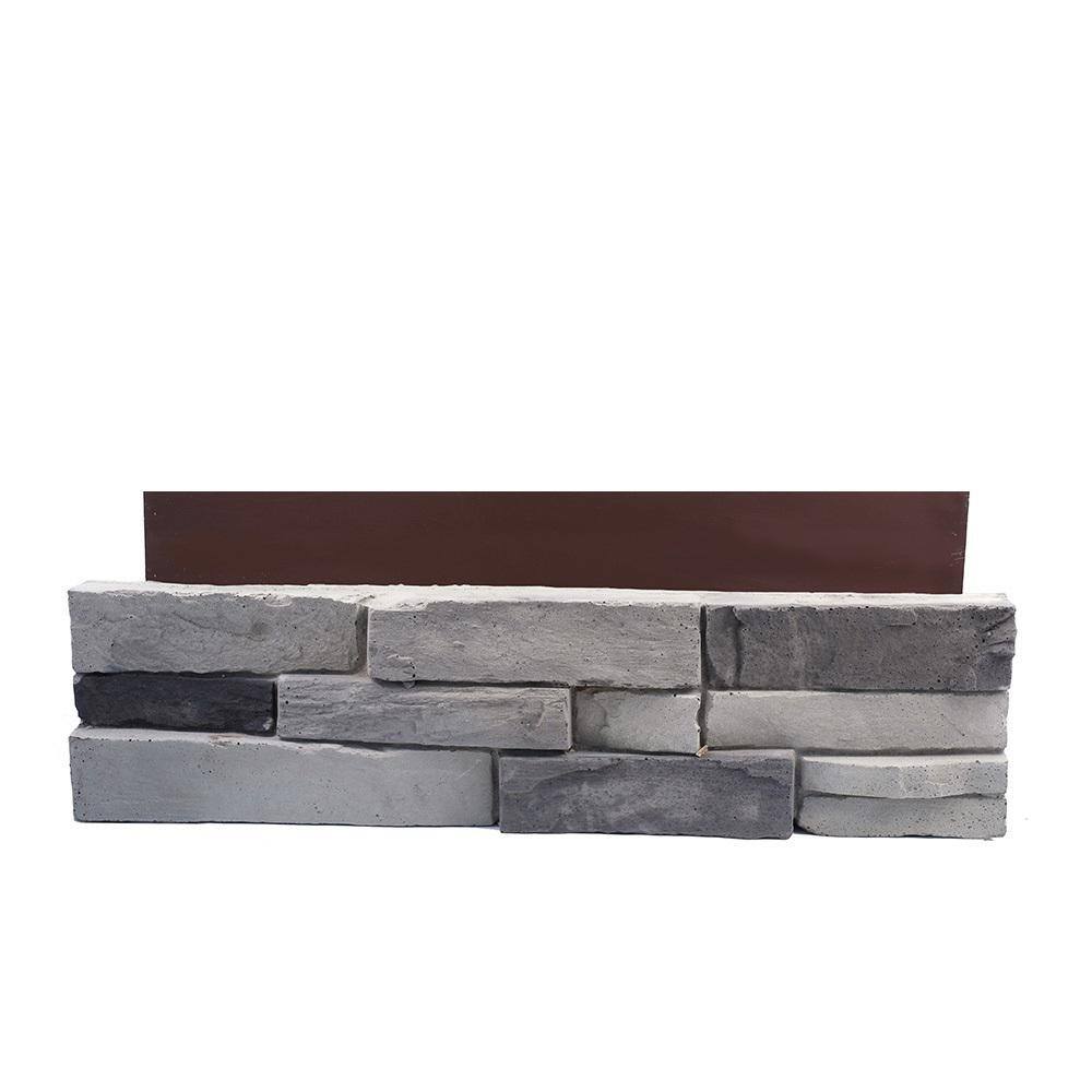 ADORN 23.5 in. x 6 in. Colorado Gray Stone Veneer Siding (Flats) CGFLAT