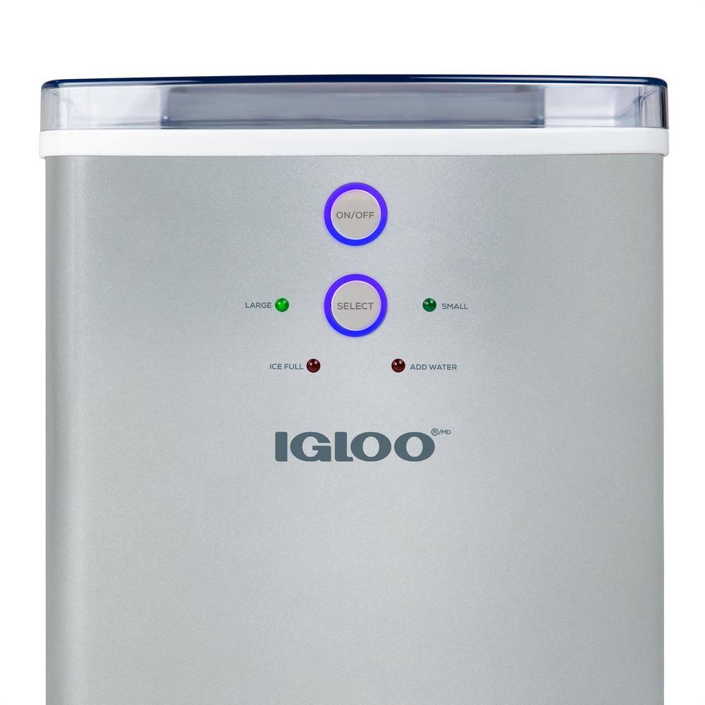 IGLOO 33 lb Portable Ice Maker in Silver