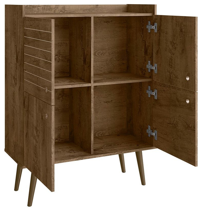 Bogart 45.5 quotMidcentury Accent Cabinet   Midcentury   Accent Chests And Cabinets   by Manhattan Comfort  Houzz