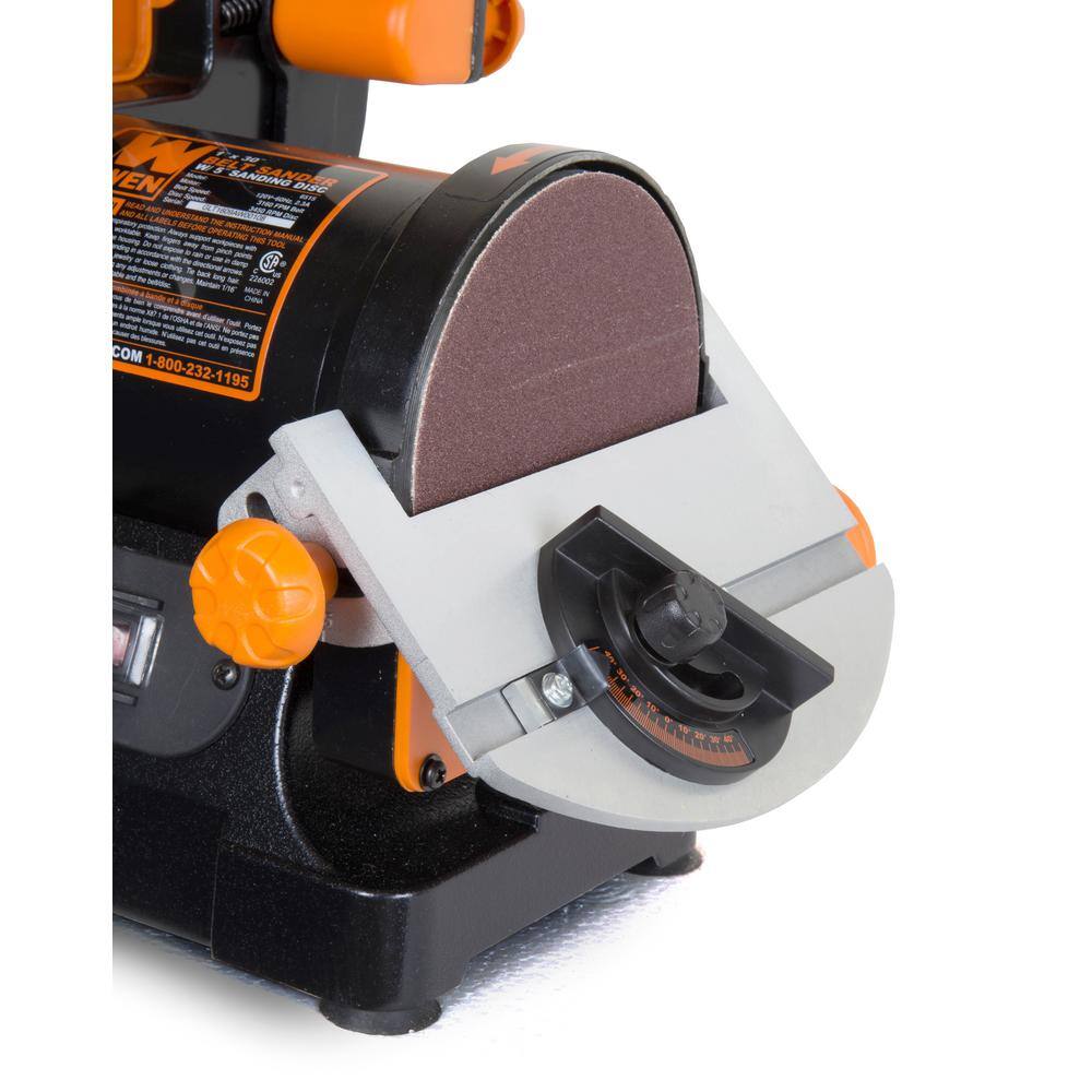 WEN 1 in. x 30 in. Belt Sander with 5 in. Sanding Disc AT1305