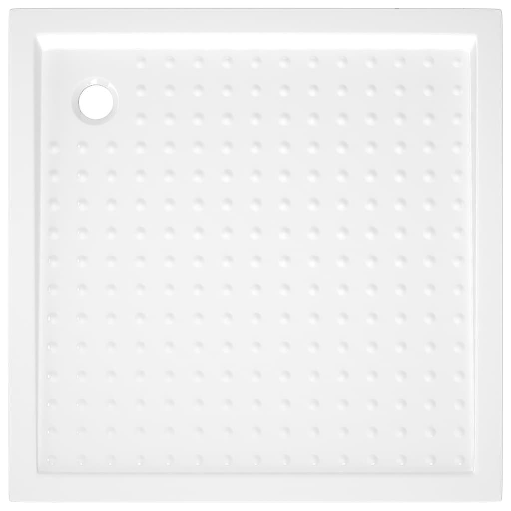 Shower Base Tray With Dots White 80x80x4 Cm Abs