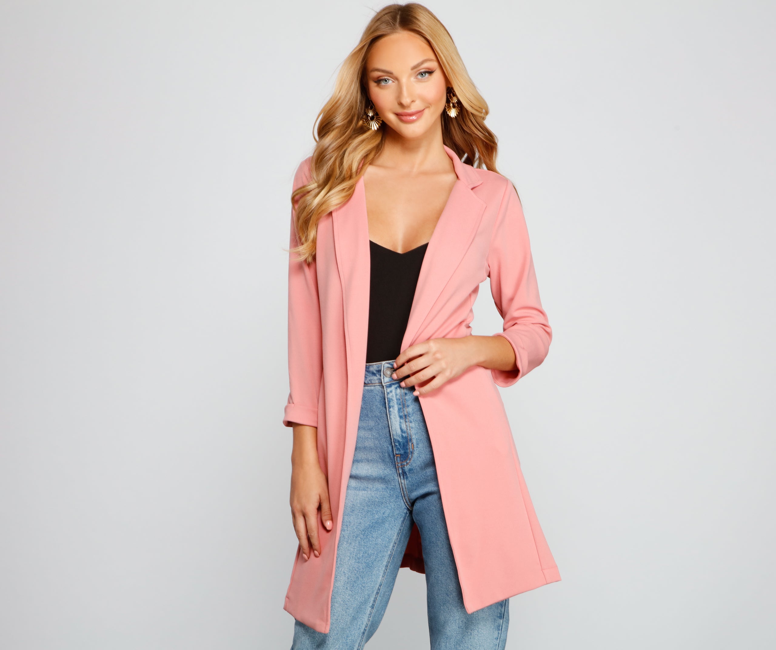 Miss Professional Long Line Blazer