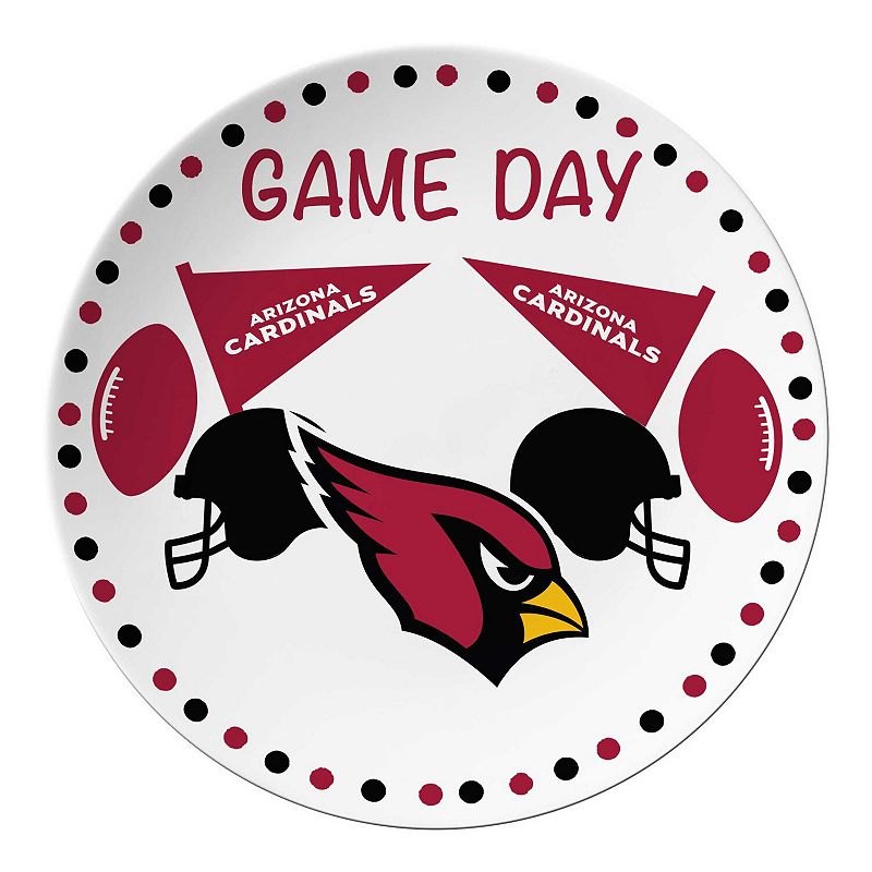 Arizona Cardinals Game Day Round Plate