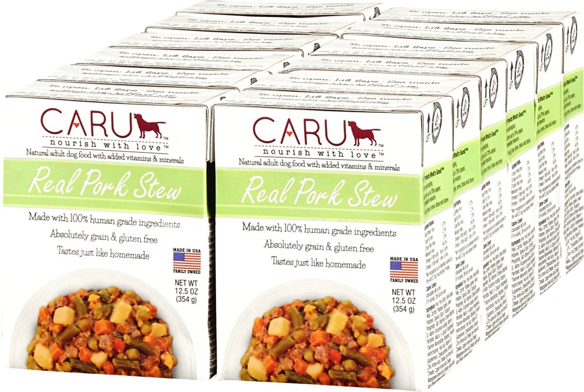 Caru Real Pork Stew Grain-Free Wet Dog Food