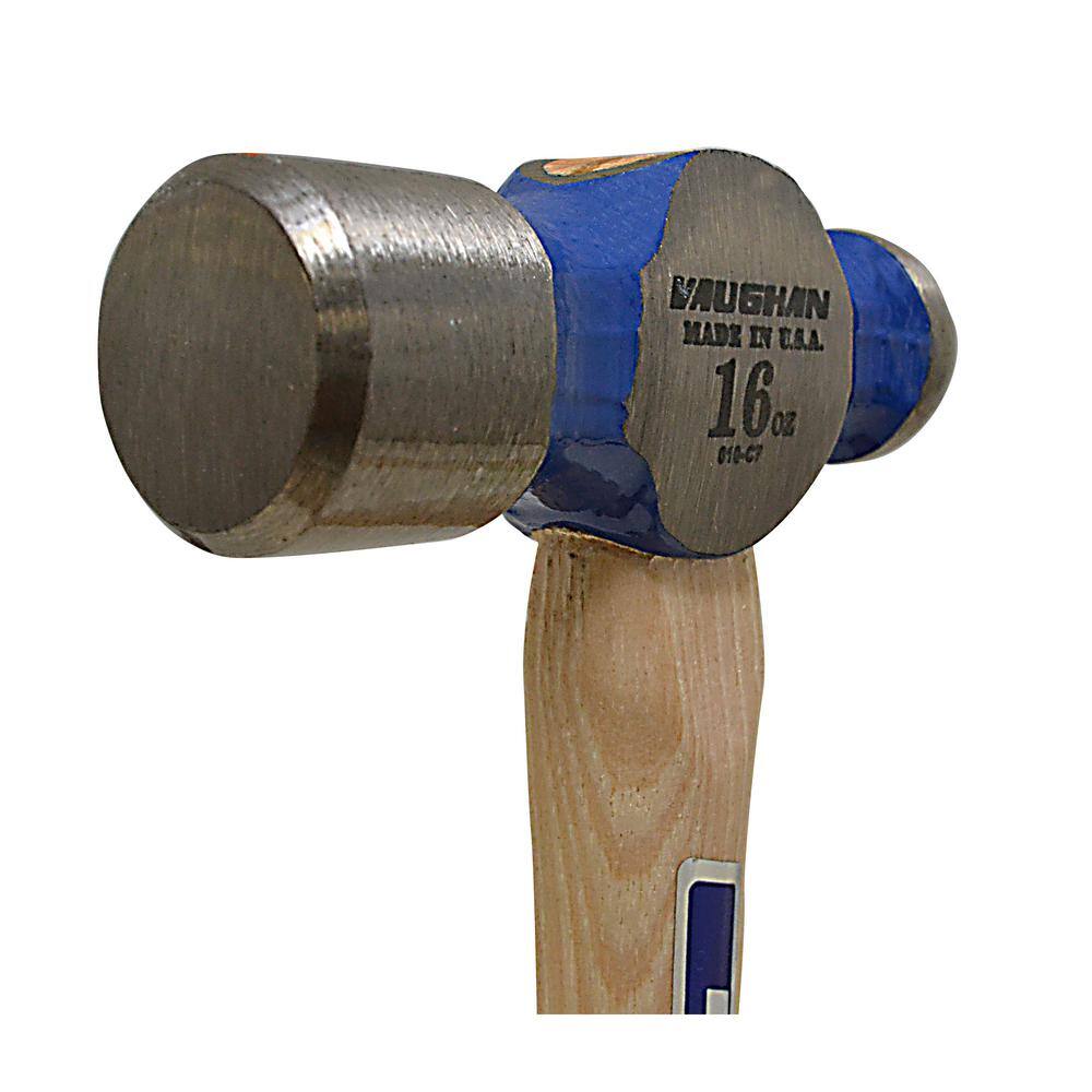 Vaughan 16 oz. Ball-Peen Hammer with 13.75 in. Hardwood Handle TC016