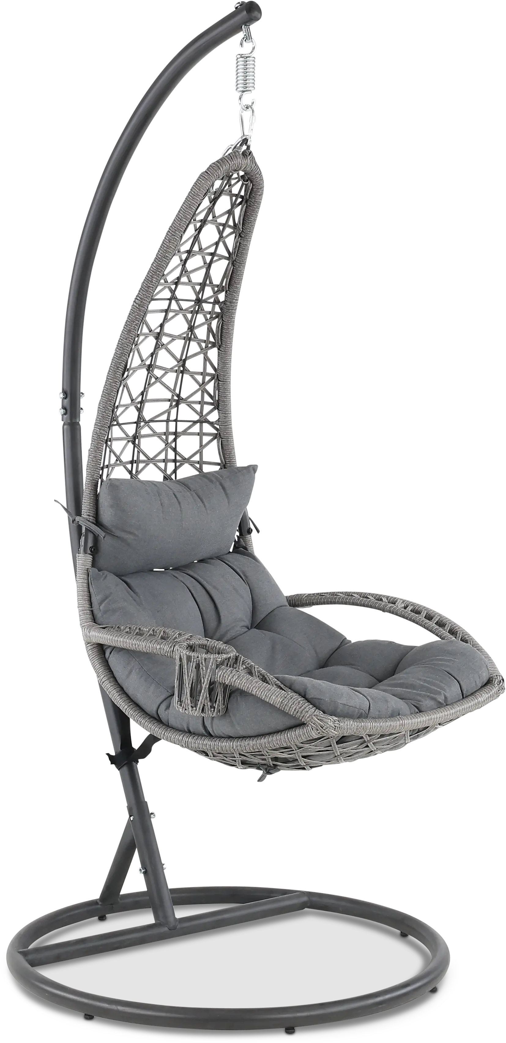 West Lake Gray Patio Hanging Chair