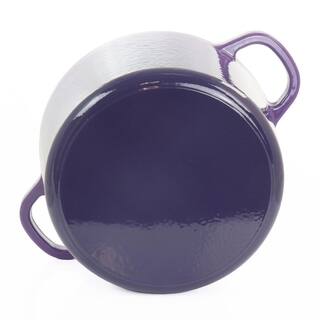 Crock-Pot Artisan 7 qt. Enameled Cast Iron Dutch Oven with Lid in Lavender (2-Piece) 985114731M